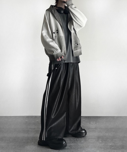 line track wide slacks / ライントラックワイドスラックス