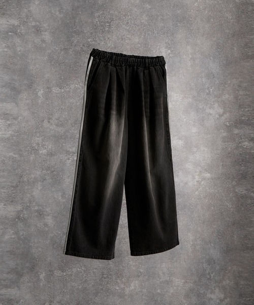 セール】line track wide slacks / ライントラックワイドスラックス