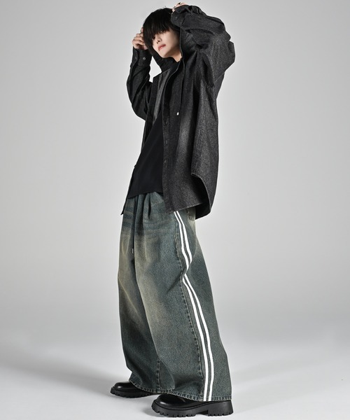 ADRER(アドラー)の「line track wide slacks / ライントラックワイドスラックス(その他パンツ・メンズ・ブラック/ホワイト/ブラウン/ブルー系1/ブラック系1/ブラック系2/ブラック系3・S/XS/L/M)」の19枚目の写真