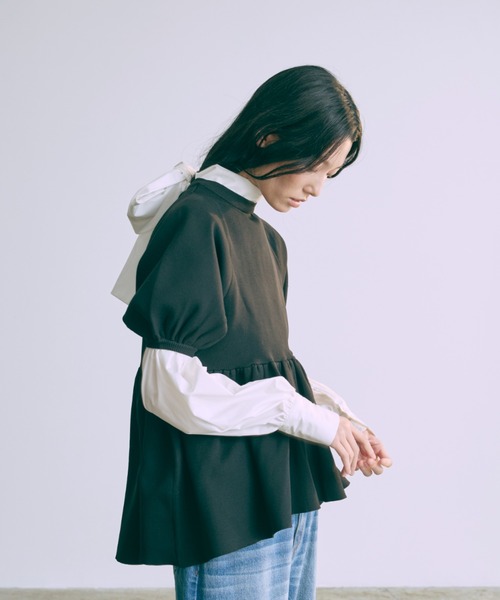 ENNEUME Balloon Form Knit 半袖ニット　エンノイム ENNEUME Balloon Form Knit 半袖ニット エンノイム EN NEUME