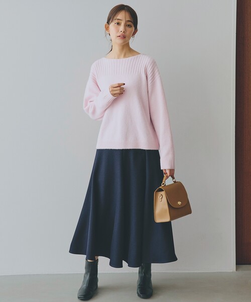 grove（グローブ）の「サイド釦フレアスカート（スカート・レディース・ナチュラル/グレー/ネイビー・02/03/01/04/05）」の11枚目の写真