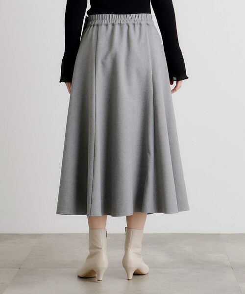 grove（グローブ）の「サイド釦フレアスカート（スカート・レディース・ナチュラル/グレー/ネイビー・02/03/01/04/05）」の19枚目の写真