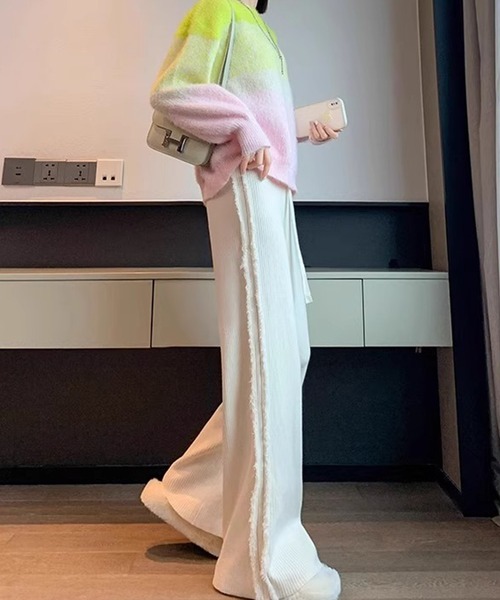 Dita Muaj.（ディータムアージュ）の「サイドタッセルニットパンツ（その他パンツ・レディース・ブラック/ホワイト・FREE）」の12枚目の写真
