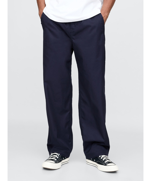 GAP（ギャップ）の「ツイル パラシュート バギーパンツ(ユニセックス)（その他パンツ・メンズ・ネイビー/グリーン・L/XL/M/S/XS）」の2枚目の写真