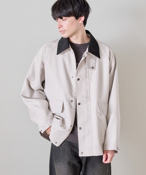 LAKOLE（ラコレ）の「ツイルハンティングブルゾン/286255（ブルゾン・メンズ・アイボリー/カーキ/ブラック・MEDIUM/LARGE）」の5枚目の写真