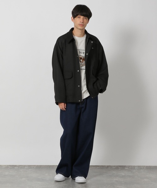 LAKOLE（ラコレ）の「ツイルハンティングブルゾン/286255（ブルゾン・メンズ・アイボリー/カーキ/ブラック・MEDIUM/LARGE）」の7枚目の写真