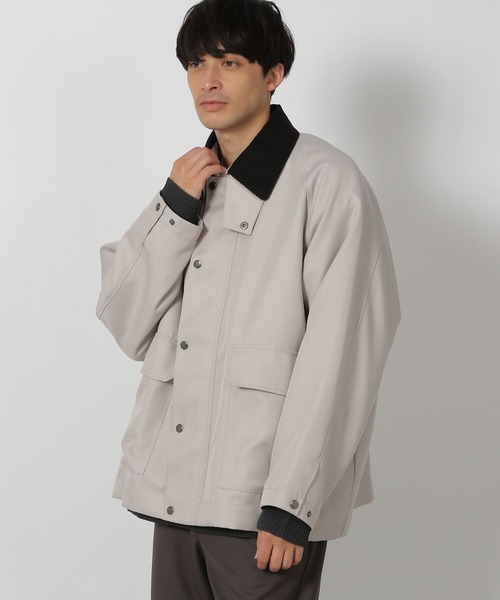 LAKOLE（ラコレ）の「ツイルハンティングブルゾン/286255（ブルゾン・メンズ・アイボリー/カーキ/ブラック・MEDIUM/LARGE）」の13枚目の写真