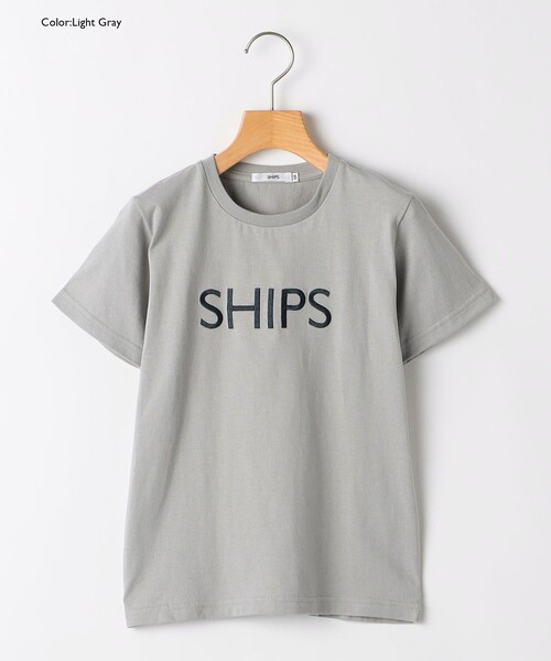 SHIPS(シップス)の「SHIPS KIDS:100~130cm / SHIPS ロゴ TEE(Tシャツ/カットソー・キッズ・ホワイト/ライトホワイト/ホワイト系/ライトグレー/ライトブルー/ネイビー・100/110/120/130)」の4枚目の写真
