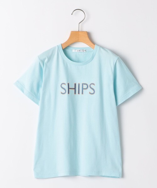 SHIPS(シップス)の「SHIPS KIDS:100~130cm / SHIPS ロゴ TEE(Tシャツ/カットソー・キッズ・ホワイト/ライトホワイト/ホワイト系/ライトグレー/ライトブルー/ネイビー・100/110/120/130)」の5枚目の写真