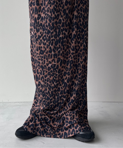 wee9s（ウィークス）の「SHOUBU SKIRT / レオパード勝負スカート（スカート・レディース・レオパード/グレー・FREE/LONG）」の2枚目の写真