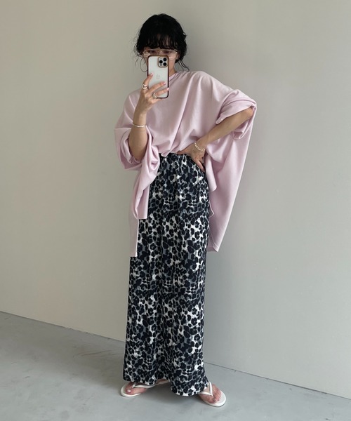 【値下げ】MAISON SPECIAL レオパードワンピース （スカート）36 Zip Design Denim Combination Skirt