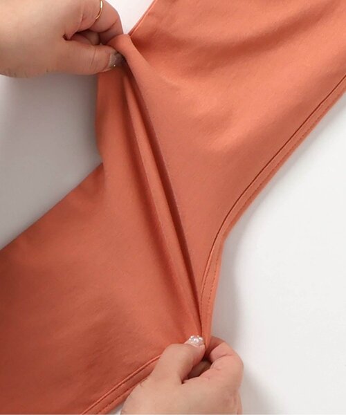 Seraph（セラフ）の「とっても伸び～る　楽々ストレッチポケットフリルパンツ(ジュニア)（その他パンツ・キッズ・ベージュ/ラベンダー/ネイビー/オレンジ/ブルー・150/160）」の11枚目の写真