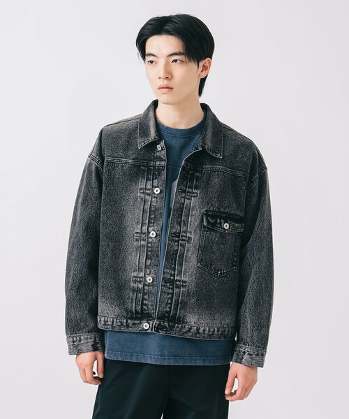 BEAMS HEART(ビームスハート)の「ブラスト デニム ジャケット【ユニセックス】(デニムジャケット・メンズ・インディゴブルー/ブラック・LARGE/MEDIUM/SMALL)」の11枚目の写真