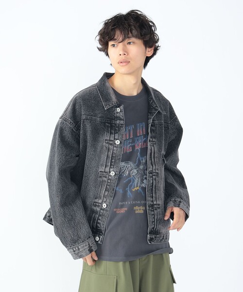 BEAMS HEART(ビームスハート)の「ブラスト デニム ジャケット【ユニセックス】(デニムジャケット・メンズ・インディゴブルー/ブラック・LARGE/MEDIUM/SMALL)」の15枚目の写真