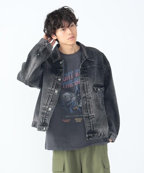 BEAMS HEART(ビームスハート)の「ブラスト デニム ジャケット【ユニセックス】(デニムジャケット・メンズ・インディゴブルー/ブラック・LARGE/MEDIUM/SMALL)」の16枚目の写真