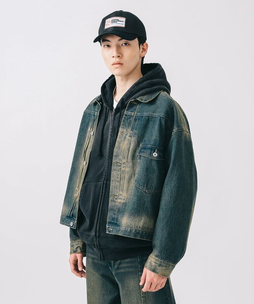 セール】ブラスト デニム ジャケット【ユニセックス】（デニム