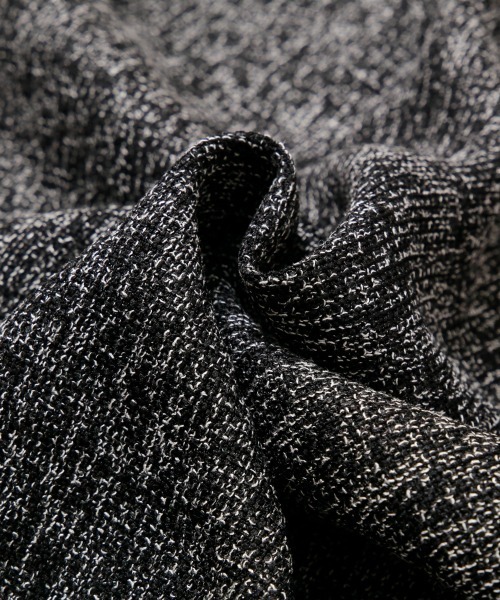 セール】ツイード調 異素材切替ロングワンピース（ワンピース