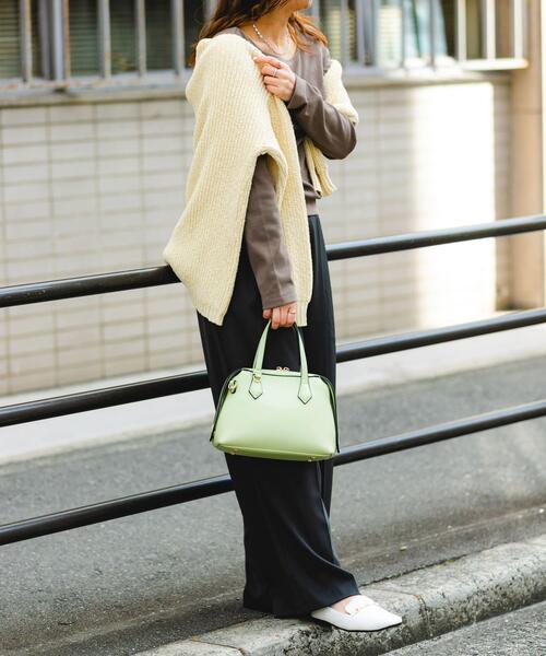 RODE SKO(ロデスコ)の「プチラウンドファスナートートバッグ(トートバッグ・レディース・ブラック/ミント/ホワイト系その他・ONE)」の1枚目の写真