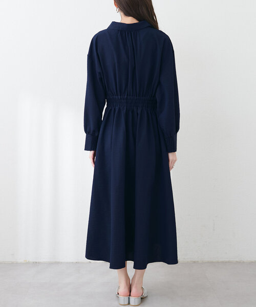 natural couture（ナチュラルクチュール）の「ミリタリースキッパー衿ワンピース（ワンピース・レディース・グリーン系その他/ネイビー/その他1/ライトベージュ・FREE）」の20枚目の写真