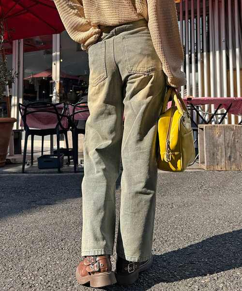 CIAOPANIC（チャオパニック）の「オーバーダイブラストワイドデニム（デニムパンツ・レディース・ブルー/ブラック/ネイビー・MEDIUM/LARGE/SMALL）」の18枚目の写真