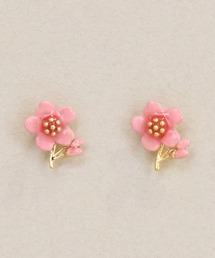 Zoule ゾーラ：FLOWER LETTER SERIES　flower letter３　花言葉　カラー　ミモザ　桜　ピアス