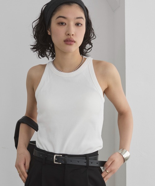 ANGIE(アンジー)の「【3サイズ展開】カップ付き アメスリタンクトップ(タンクトップ・レディース・ブラック/ナチュラル/ブラウン/ホワイト/オレンジ/チャコール・SMALL/LARGE/MEDIUM)」の17枚目の写真