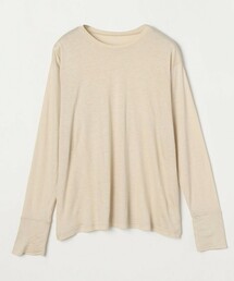 リネンレーヨン天竺ロングスリーブTシャツ