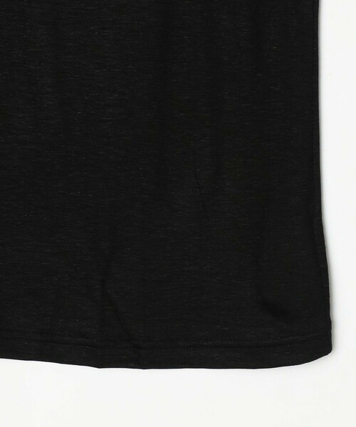 LOISIR(ロワズィール)の「リネンレーヨン天竺ロングスリーブTシャツ(Tシャツ/カットソー・レディース・ブラック/ベージュ/チャコールグレー・FREE)」の6枚目の写真