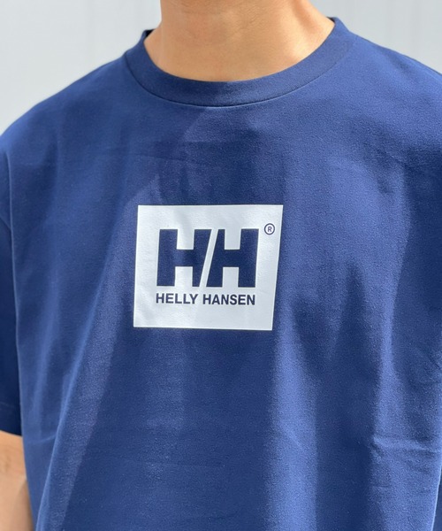 HELLY HANSEN（ヘリーハンセン）の「【HELLY HANSEN】S/S HH Logo Tee ショートスリーブHHロゴティー（Tシャツ/カットソー・メンズ・ホワイト/ネイビー・MEDIUM/LARGE/X-LARGE）」の4枚目の写真