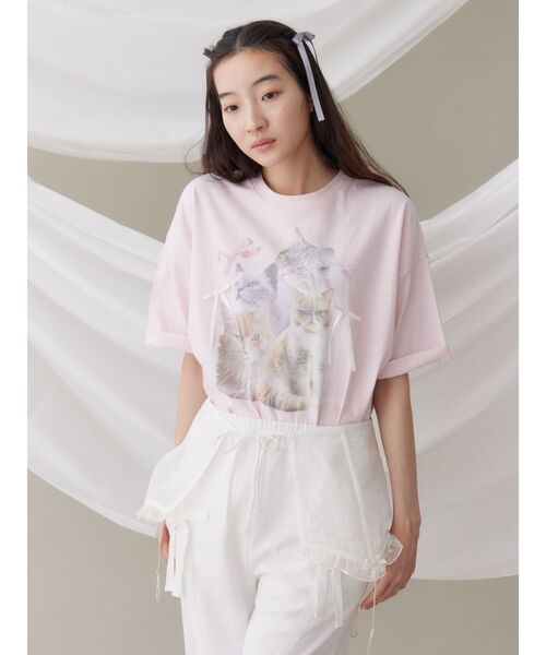 merry jenny（メリージェニー）の「シアーレースコルセット（ベルト・レディース・オフホワイト/ブルー/ピンク・FREE）」の7枚目の写真