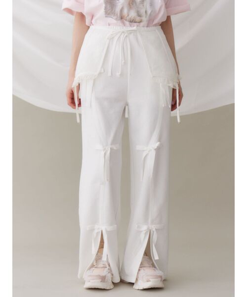 merry jenny（メリージェニー）の「シアーレースコルセット（ベルト・レディース・オフホワイト/ブルー/ピンク・FREE）」の9枚目の写真