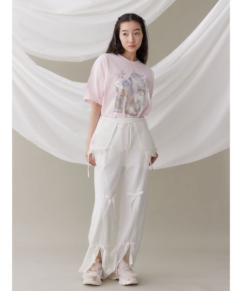 merry jenny（メリージェニー）の「シアーレースコルセット（ベルト・レディース・オフホワイト/ブルー/ピンク・FREE）」の10枚目の写真