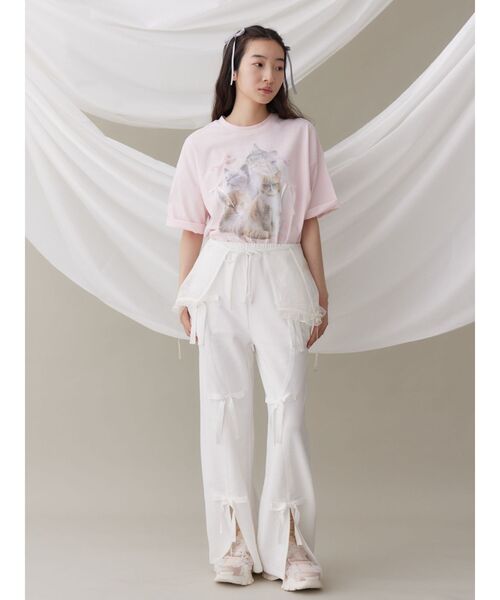 merry jenny（メリージェニー）の「シアーレースコルセット（ベルト・レディース・オフホワイト/ブルー/ピンク・FREE）」の11枚目の写真