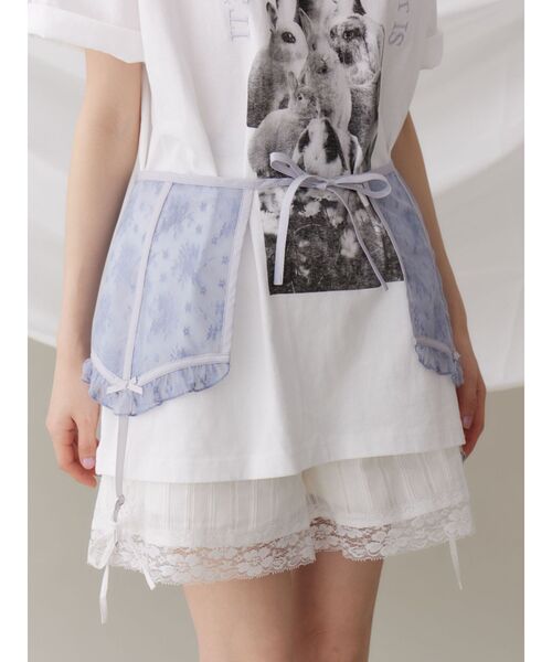 merry jenny（メリージェニー）の「シアーレースコルセット（ベルト・レディース・オフホワイト/ブルー/ピンク・FREE）」の17枚目の写真