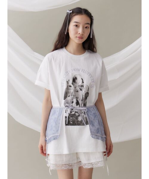 merry jenny（メリージェニー）の「シアーレースコルセット（ベルト・レディース・オフホワイト/ブルー/ピンク・FREE）」の18枚目の写真