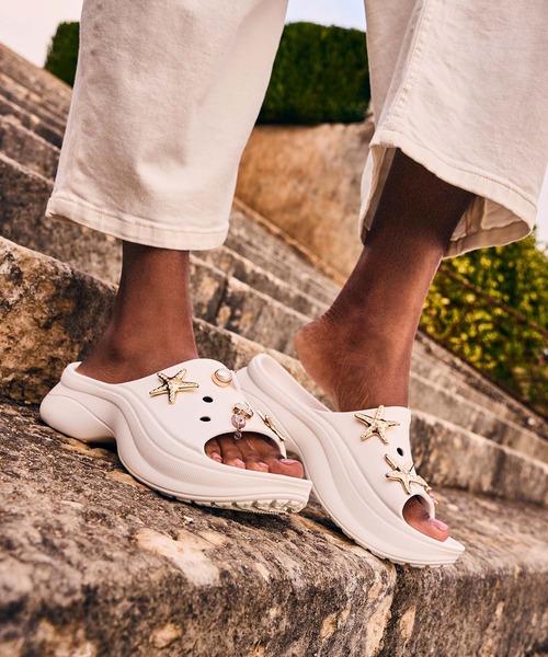 plage Mason tight SK 38 新品タグ付き　白 セール】CROCS/クロックス レディース サンダル BAE SLIDE ベア