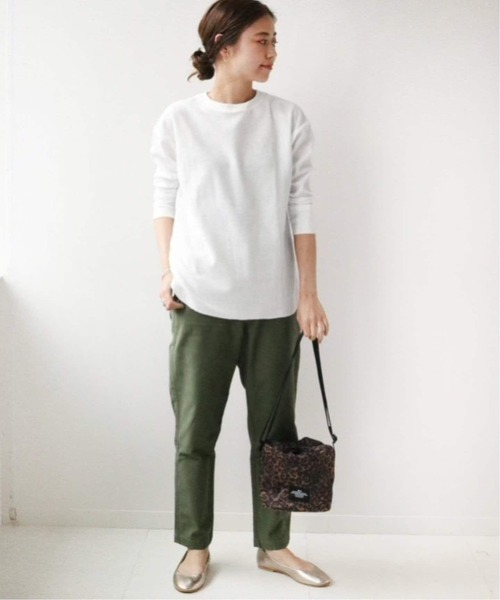 JOURNAL STANDARD relume(ジャーナルスタンダード レリューム)の「《追加11》TCワッフルロングスリーブTシャツ(Tシャツ/カットソー・レディース・ホワイト/ストーン/チャコールグレー・FREE)」の22枚目の写真