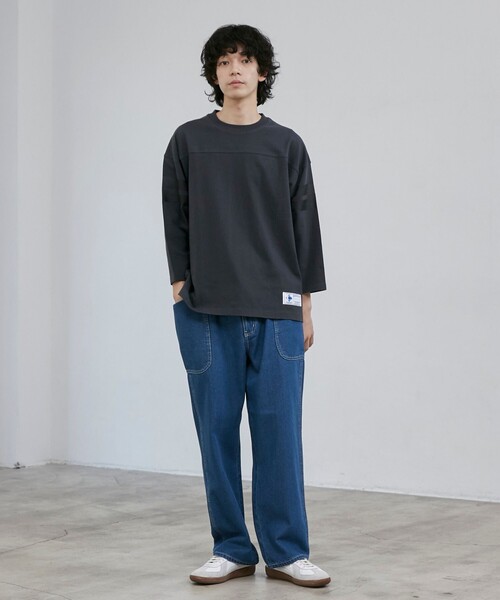 セール】USAコットン七分袖フットボールTシャツ（Tシャツ