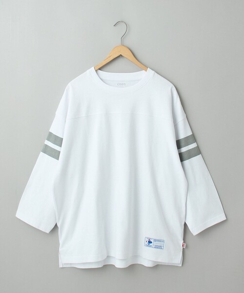 セール】USAコットン七分袖フットボールTシャツ（Tシャツ