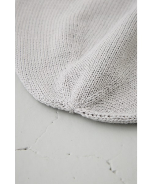 AZUL by moussy（アズールバイマウジー）の「ロゴパンチングニットビーニー（ニットキャップ/ビーニー・レディース・ブラック/グレー・FREE）」の3枚目の写真