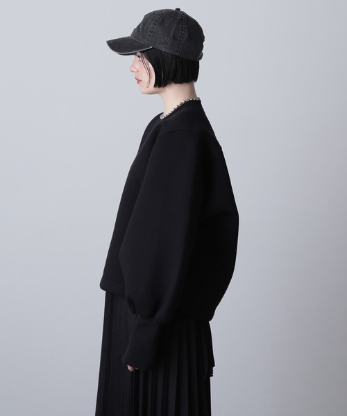 ROSE BUD(ローズバッド)の「(mici)BACK VOLUME TOP(スウェット・レディース・ホワイト/ブラック・ONE SIZE)」の12枚目の写真