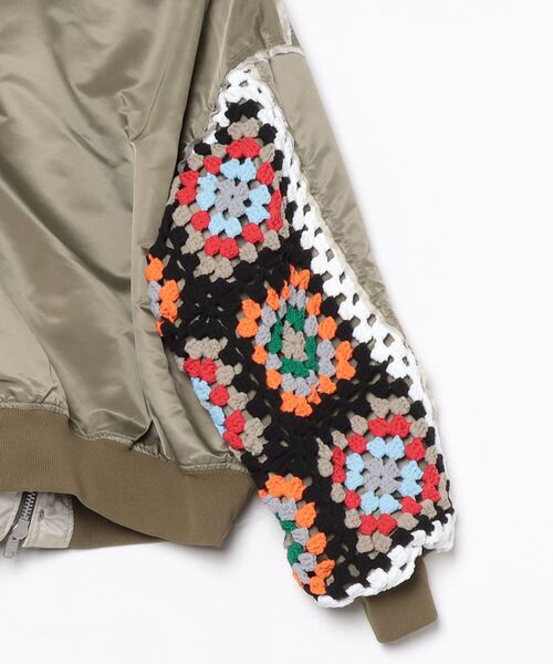 セール】DISCOVERED(ディスカバード) CROCHET SLEEVE MA-1（MA-1