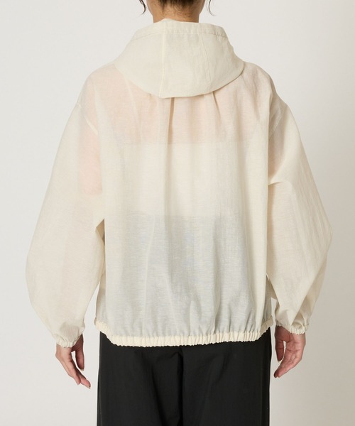 BABYLONE（バビロン）の「シアーオーガンジーアノラック（その他アウター・レディース・ホワイト/サックスブルー・フリー）」の11枚目の写真