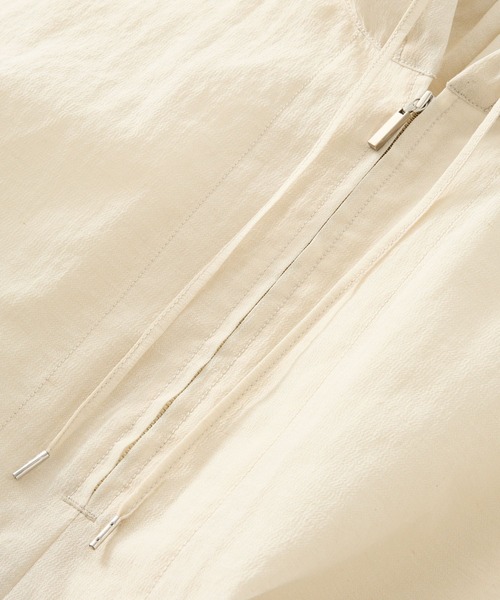 BABYLONE（バビロン）の「シアーオーガンジーアノラック（その他アウター・レディース・ホワイト/サックスブルー・フリー）」の7枚目の写真