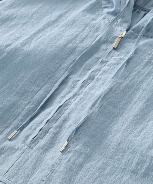 BABYLONE（バビロン）の「シアーオーガンジーアノラック（その他アウター・レディース・ホワイト/サックスブルー・フリー）」の8枚目の写真