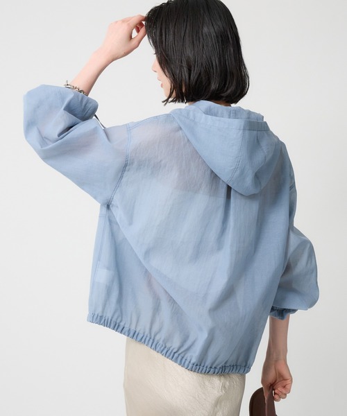 BABYLONE（バビロン）の「シアーオーガンジーアノラック（その他アウター・レディース・ホワイト/サックスブルー・フリー）」の19枚目の写真