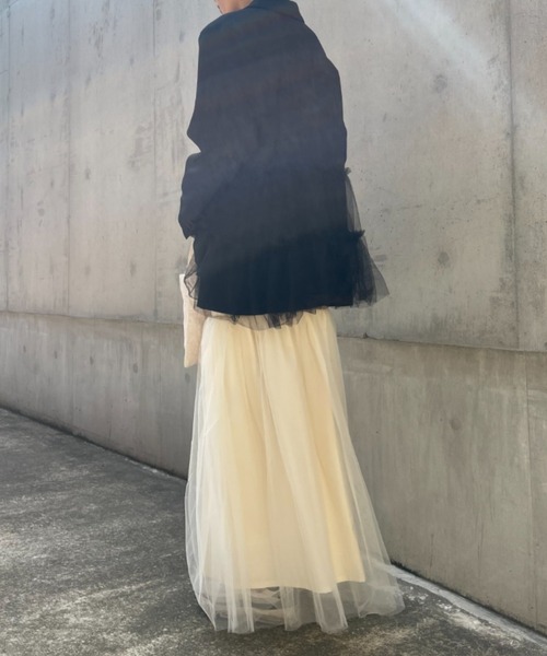 専用　Tulle Combo Skirt　デニム　スカート PRANK PROJECT - 【残り一点】Tulle Combo Skirt | ACRMTSM