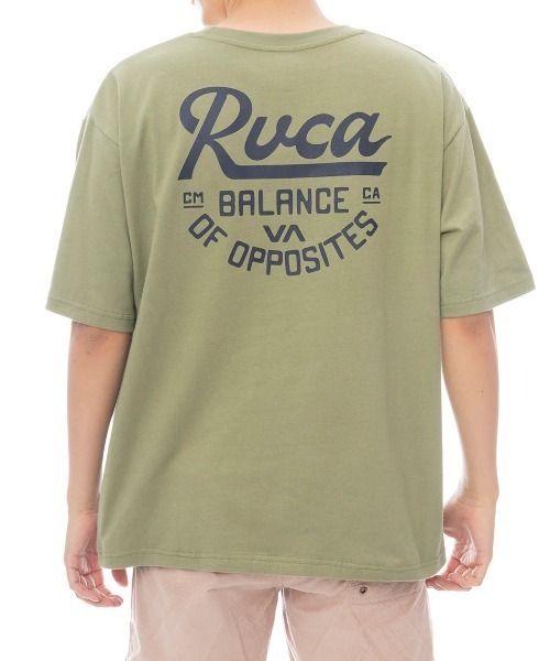 RVCA(ルーカ)の「RVCA メンズ SCRIPT SEALED SS Tシャツ 【2025年春夏モデル】/ルーカバックプリント半袖Tシャツ(Tシャツ/カットソー・メンズ・ブラック/ホワイト/グリーン系その他/ブルー系その他・SMALL/MEDIUM/LARGE/X-LARGE)」の3枚目の写真