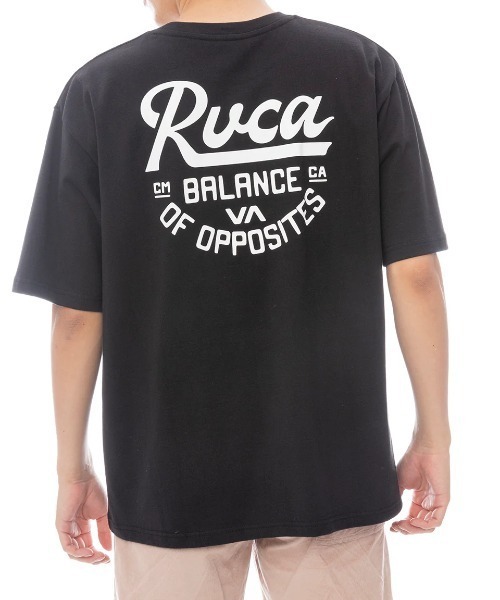 RVCA(ルーカ)の「RVCA メンズ SCRIPT SEALED SS Tシャツ 【2025年春夏モデル】/ルーカバックプリント半袖Tシャツ(Tシャツ/カットソー・メンズ・ブラック/ホワイト/グリーン系その他/ブルー系その他・SMALL/MEDIUM/LARGE/X-LARGE)」の1枚目の写真