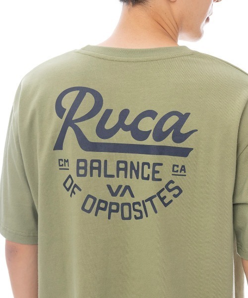 RVCA(ルーカ)の「RVCA メンズ SCRIPT SEALED SS Tシャツ 【2025年春夏モデル】/ルーカバックプリント半袖Tシャツ(Tシャツ/カットソー・メンズ・ブラック/ホワイト/グリーン系その他/ブルー系その他・SMALL/MEDIUM/LARGE/X-LARGE)」の13枚目の写真